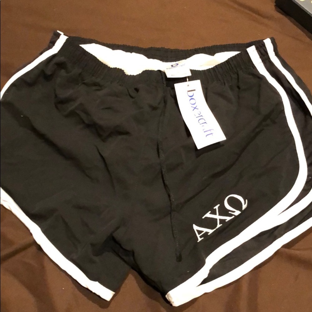 NWT AXO embroidered gym shorts